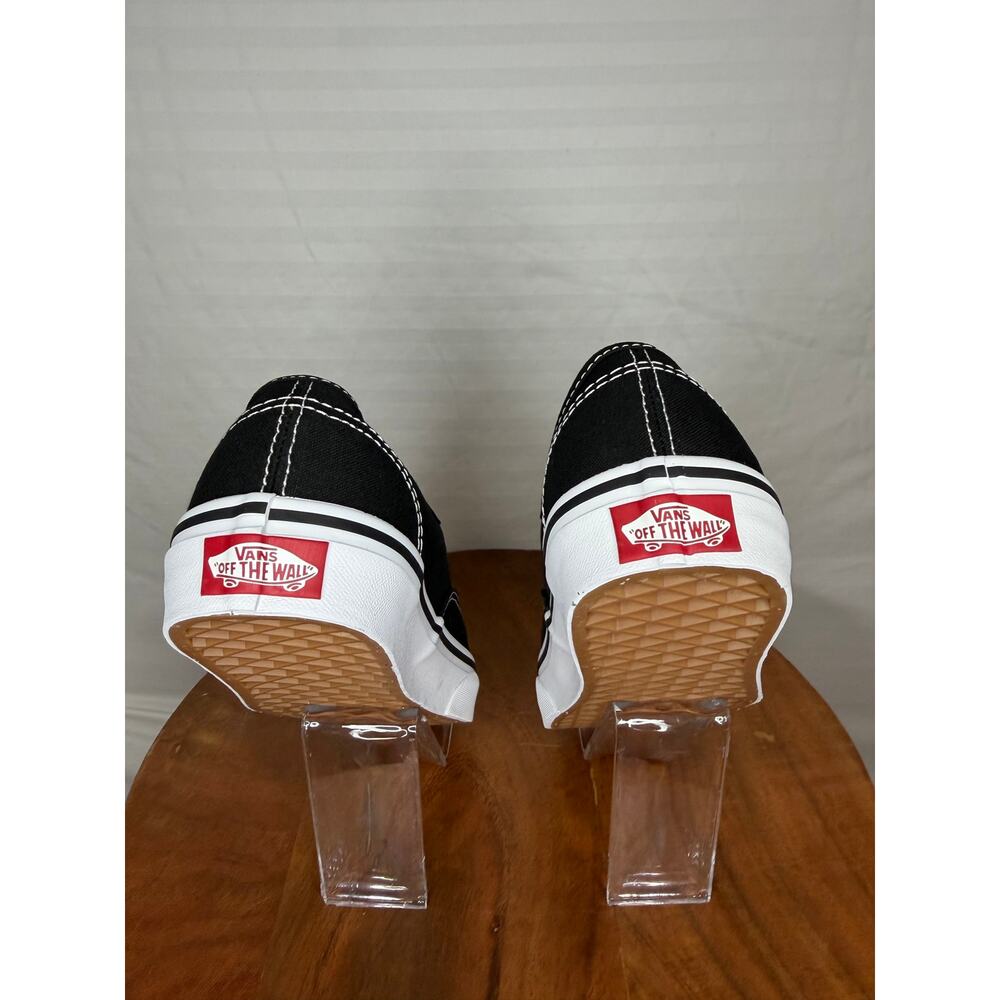 Vans Authentic Black/True White Skate Shoes Youth 4Y Unisex Kids NWT - Picture 9 of 11